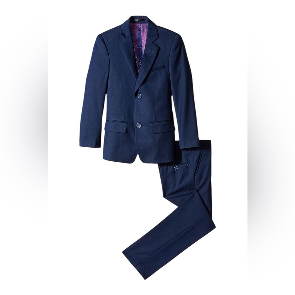 Isaac Mizrahi Boys' Slim Fit 2-Piece Suit, Navy, Size 8